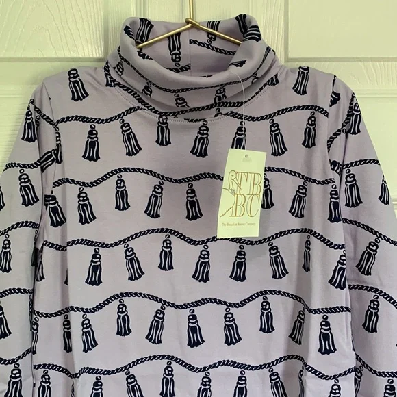 The Beaufort Bonnet Company Miss Todd Tassel Turtleneck Long Sleeve Shirt Girls - Picture 3 of 7